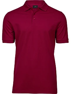 TJ Pánské luxusní těžké strečové piqué polo 18. deep red model 22501000 - Tee Jays