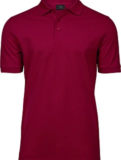 TJ Pánské luxusní těžké strečové piqué polo 18. deep red model 22501000 - Tee Jays