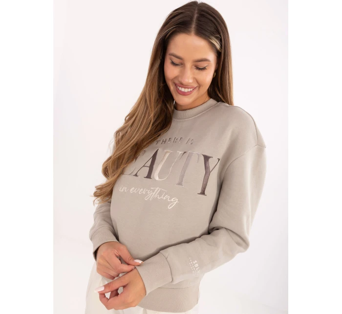 Bluza model 21235907 beżowy - FPrice Bluza model 21235907 beżowy - FPrice