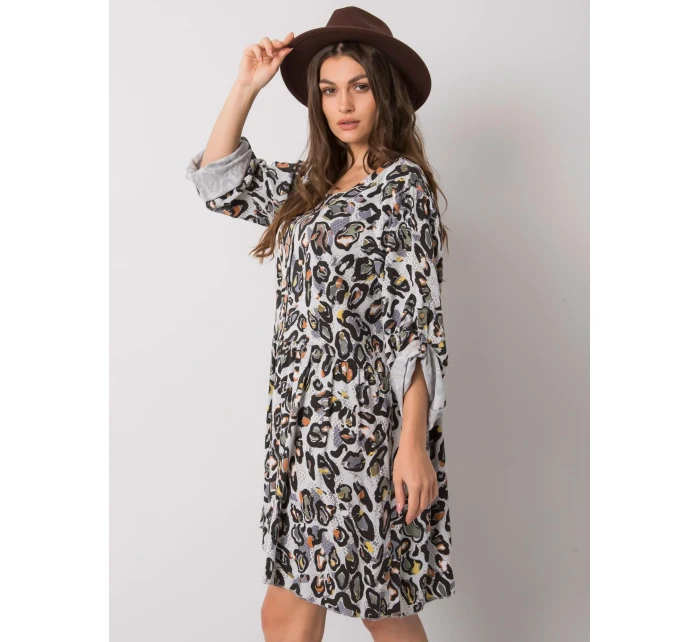 Šaty DHJ SK 21464.99 svetlo šedá