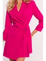 model 20475947 Oblek s límečkem fuchsiový - Moe model 20475947 Oblek s límečkem fuchsiový - Moe