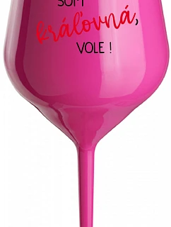 SOM model 22164641 VOLE! růžový nerozbitný pohár na víno 470 ml - Giftela