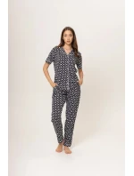Dámské pyžamo model 19001965 černobílé - Karol Dámské pyžamo model 19001965 černobílé - Karol