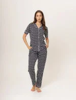 Dámske pyžamo 180/158 čiernobiele - Karol