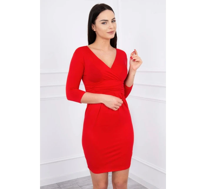 Tehotenské šaty 8317 červené - Kesi