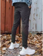 Pánske tmavosivé nohavice FashionStreet chinos UX3430