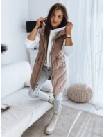 Dámská prošívaná vesta růžová Dstreet model 21966359 - FashionStreet