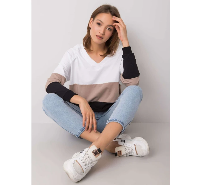 Mikina RV BL 5972.07 čierna a béžová