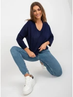 Bluzka RV BZ model 18510331 granatowy - FPrice Bluzka RV BZ model 18510331 granatowy - FPrice