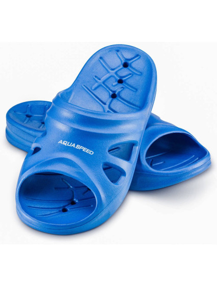 AQUA SPEED Topánky do bazéna Florida Blue Pattern 01