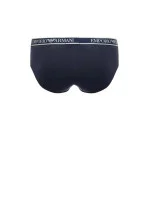 Pánské slipy 3Pack  tm. modré se zelenou  model 19908021 - Emporio Armani