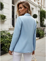 Dámska bunda elegantná modrá FashionStreet PY0148