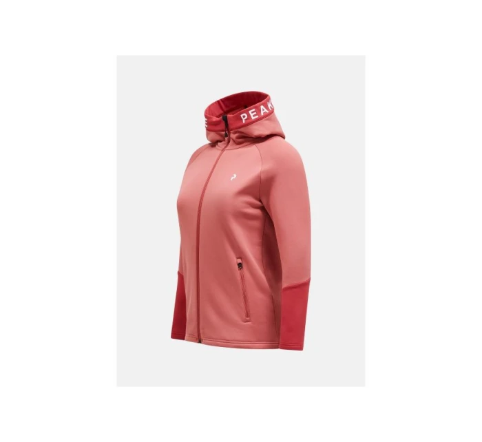 Bluza Peak Performance W Rider Zip Hood różowy