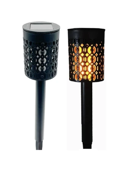 SOLÁRNA LAMPA S EFEKTOM OHŇA PLAMEŇ 5,5X36CM 6 LED