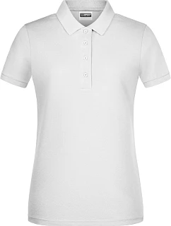 Daiber 8009 Dámske polo tričko z bio bavlny 02.8009 biele