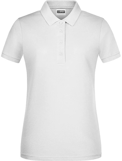 Dámské piqué polo z bio bavlny 02. white model 22534193 - Daiber Dámské piqué polo z bio bavlny 02. white model 22534193 - Daiber