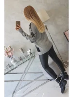 Vianočný sveter so snehuliakom sivý Vianočný sveter so snehuliakom sivý