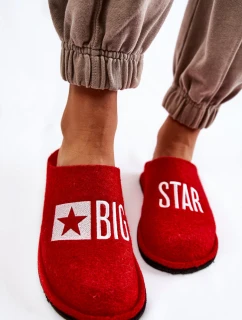 Domácí pantofle Big Star model 21601002 Červená - Big Star Shoes