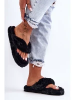 Dámské kožené pantofle černé model 21628743 - Boto