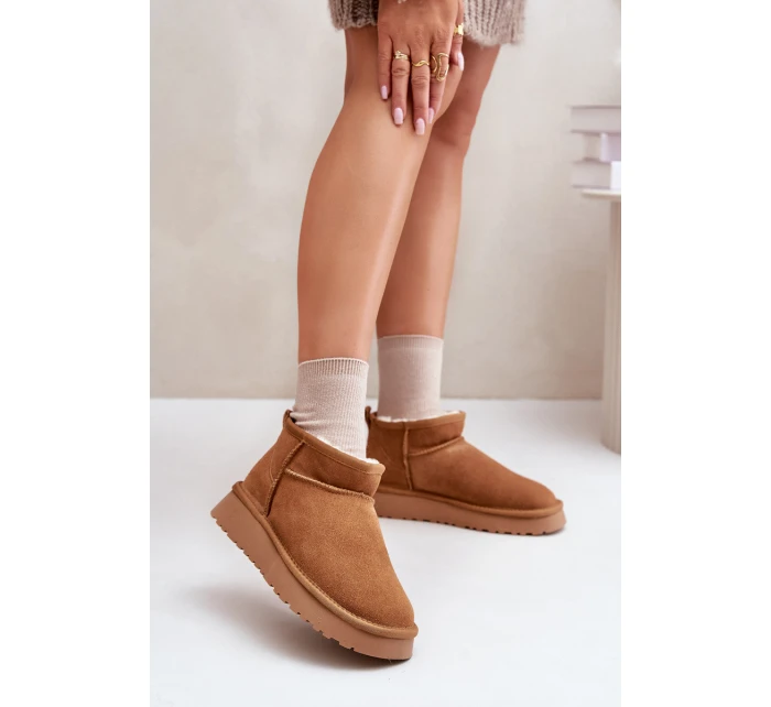 Niskie Zamszowe Śniegowce Skóra Naturalna Vinceza 97950 Camel Niskie Zamszowe Śniegowce Skóra Naturalna Vinceza 97950 Camel