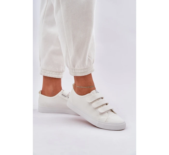 Nízké Tenisky Na Suchý Zip Bílé model 21684221 - Boto Nízké Tenisky Na Suchý Zip Bílé model 21684221 - Boto