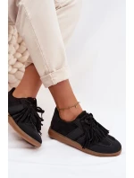 Dámské tenisky s třásněmi Černé model 21954597 - Boto
