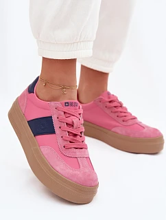 Dámské semišové tenisky Big Star TT274164 Růžové