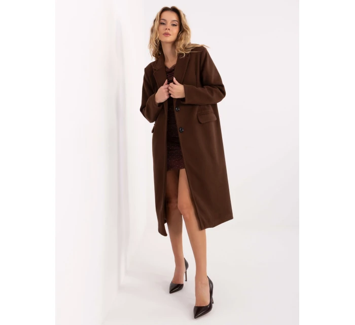 Płaszcz IT PL model 21755231 ciemny brązowy - FPrice