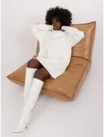 Sukienka LC SK model 19341562 ecru - FPrice Sukienka LC SK model 19341562 ecru - FPrice