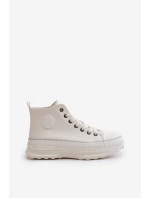 Dámské Tenisky Na Platformě Eko Kůže Big Star model 21669609 Bílé - Big Star Shoes