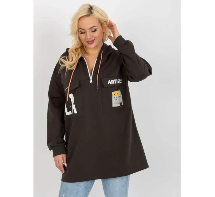 Mikina RV BL 8258.34 tmavá khaki