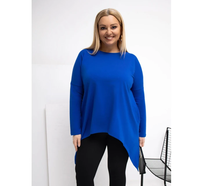 Blúzka RV BZ 5031.06X kobaltovo modrá