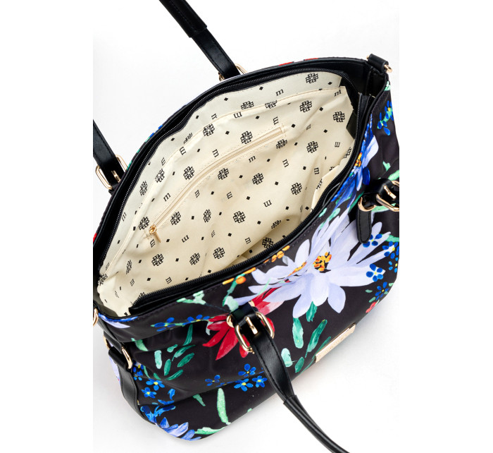 Monnari Dámske kabelky s kvetinovým vzorom Multi Black
