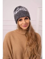 Dámska čiapka Kira K374 tmavo šedá