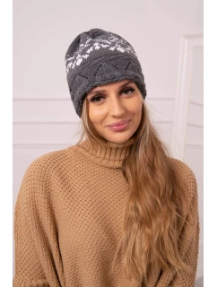 Dámska čiapka Kira K374 tmavo šedá