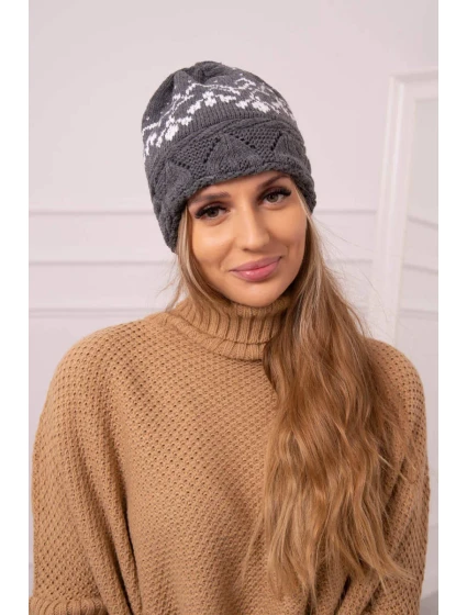 Dámska čiapka Kira K374 tmavo šedá