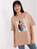 T shirt LK TS model 18741284 beżowy - FPrice