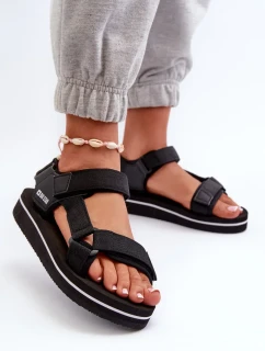 Dámske sandále na platforme Big Star Black