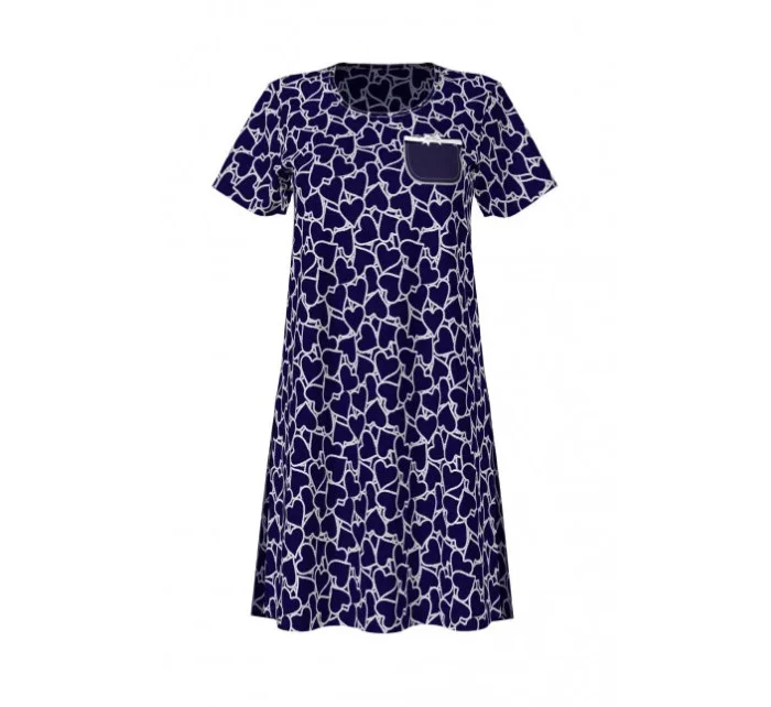 Dámská noční košile model 15514727 modrá - Vamp Dámská noční košile model 15514727 modrá - Vamp