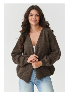 Sveter na gombíky model 217364 Makadamia