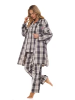 Pyžamo L&L 2475 Roxy long/r S-XL dámské pyžamo na zip Pyžamo L&L 2475 Roxy long/r S-XL dámské pyžamo na zip