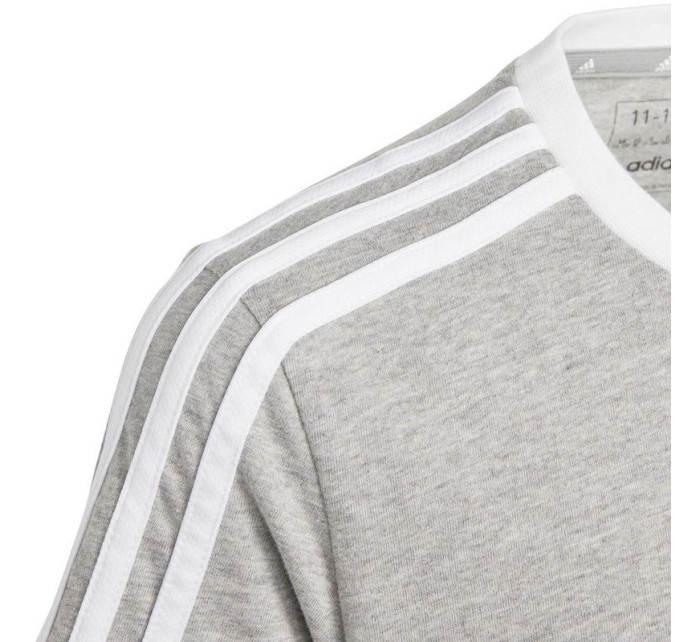 Adidas Essentials 3-Stripes Cotton Loose Fit Boyfriend Tee Jr IC3637 Tričko s proužky