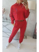 Izolovaná sada s farebnou potlačou červená Izolovaná sada s farebnou potlačou červená