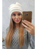 Dámska čiapka Kaja K339 ecru Dámska čiapka Kaja K339 ecru