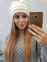 Dámska čiapka Kaja K339 ecru