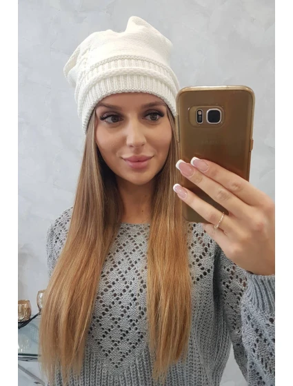 Dámska čiapka Kaja K339 ecru Dámska čiapka Kaja K339 ecru