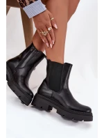 Zateplené kotníkové boty na zip Černé model 21708977 - Boto Zateplené kotníkové boty na zip Černé model 21708977 - Boto