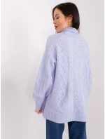 Sweter AT SW  jasny fioletowy model 19034243 - FPrice