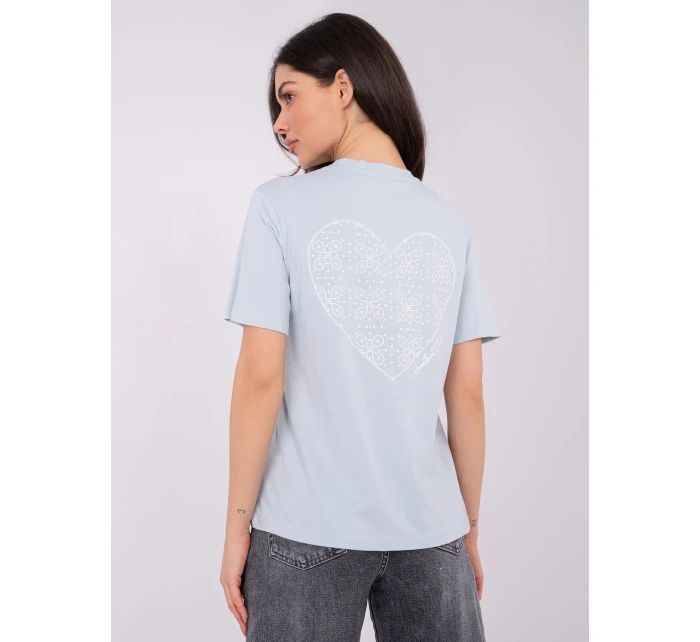 T shirt model 21821338 jasny niebieski - FPrice