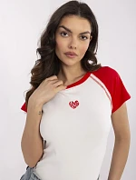 Tričko NM TS V7940.17 biele a červené